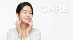 시술 후 회복과 케어를 상징하는 인물 이미지